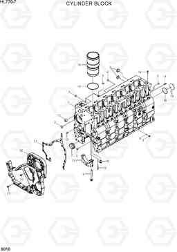 9010 CYLINDER BLOCK HL770-7, Hyundai