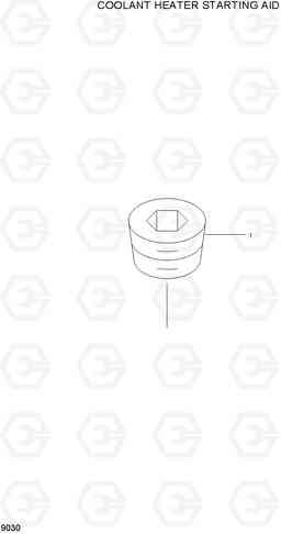 9030 COOLANT HEATER STARTING AID HL770-7, Hyundai