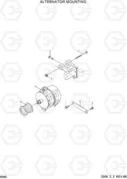 9090 ALTERNATOR MOUNTING HL770-7, Hyundai