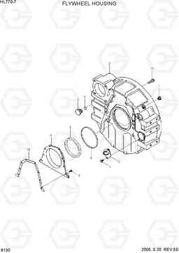 9130 FLYWHEEL HOUSING HL770-7, Hyundai