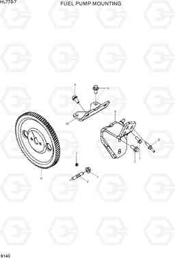 9140 FUEL PUMP MOUNTING HL770-7, Hyundai