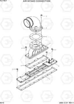 9210 AIR INTAKE CONNECTION HL770-7, Hyundai