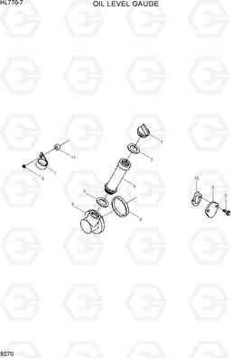 9270 OIL FILLER ARRANGEMENT HL770-7, Hyundai