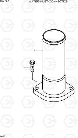 9450 WATER OUTLET CONNECTION HL770-7, Hyundai