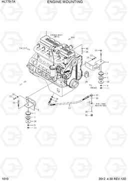 1010 ENGINE MOUNTING HL770-7A, Hyundai