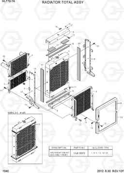 1040 RADIATOR TOTAL ASSY HL770-7A, Hyundai