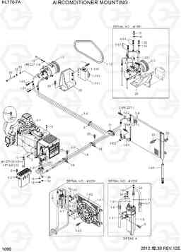 1090 AIR CONDITIONER MOUNTING HL770-7A, Hyundai