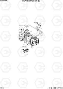 1110 HEATER MOUNTING HL770-7A, Hyundai