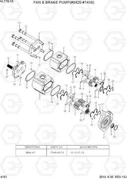 4151 FAN & BRAKE PUMP(#0420-#1436) HL770-7A, Hyundai