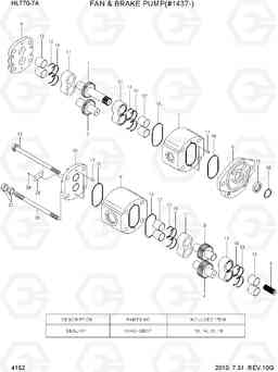 4152 FAN & BRAKE PUMP(#1437-) HL770-7A, Hyundai