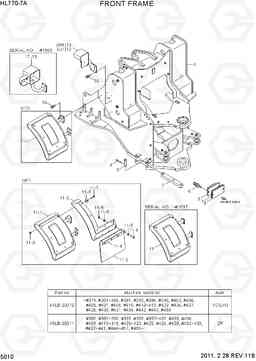 5010 FRONT FRAME HL770-7A, Hyundai