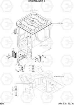 5070 CAB MOUNTING HL770-7A, Hyundai