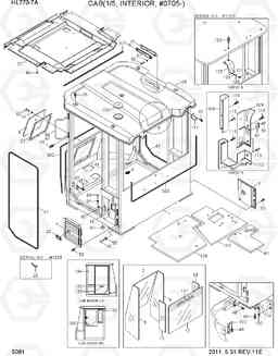 5081 CAB(1/5, INTERIOR, #0705-) HL770-7A, Hyundai