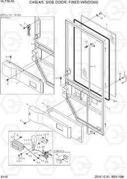 5110 CAB(4/5, SIDE DOOR, FIXED WINDOW) HL770-7A, Hyundai