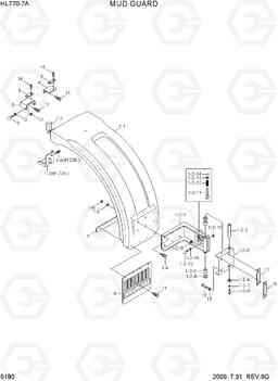 5180 MUD GUARD HL770-7A, Hyundai