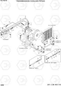 6060 TRANSMISSION COOLING PIPING HL770-7A, Hyundai