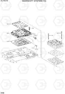 6180 GEARSHIFT SYSTEM(1/3) HL770-7A, Hyundai