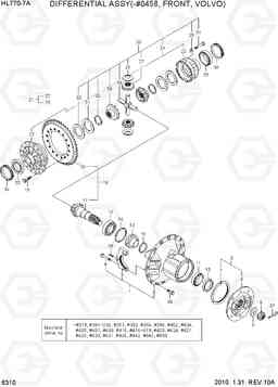 6310 DIFFERENTIAL ASSY(-#0458, FR, VOLVO) HL770-7A, Hyundai