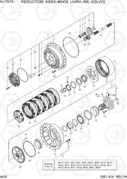 6370 REDUCTION ASSY(-#0458, LH/RH, VOLVO) HL770-7A, Hyundai