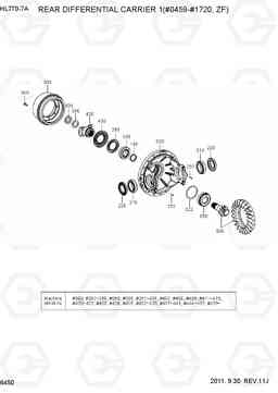 6450 REAR DIFFERENTIAL CARRIER 1(#0459-1720) HL770-7A, Hyundai