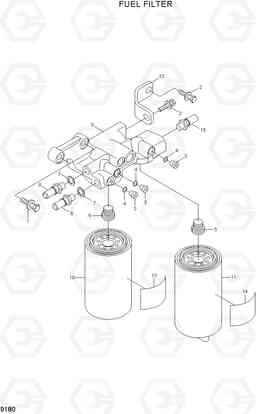 9180 FUEL FILTER HL770-7A, Hyundai