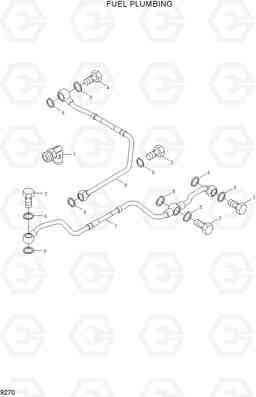 9270 FUEL PLUMBING HL770-7A, Hyundai