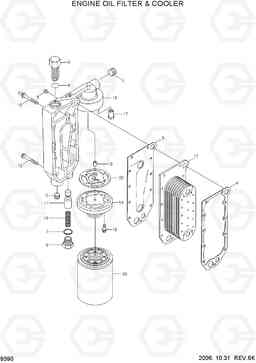 9390 ENGINE OIL FILTER & COOLER HL770-7A, Hyundai