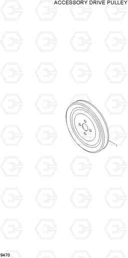 9470 ACCESSORY DRIVE PULLEY HL770-7A, Hyundai