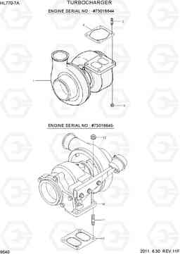 9540 TURBOCHARGER HL770-7A, Hyundai