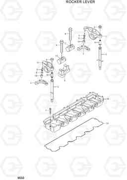 9550 ROCKER LEVER HL770-7A, Hyundai