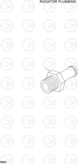 9560 RADIATOR PLUMBING CONNECTION HL770-7A, Hyundai