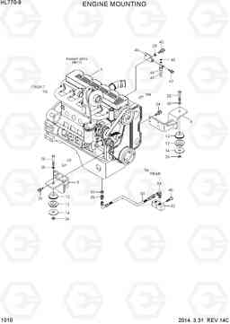 1010 ENGINE MOUNTING HL770-9, Hyundai