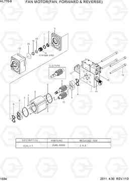 1034 FAN MOTOR(FAN, FORWARD & REVERSE) HL770-9, Hyundai