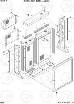 1040 RADIATOR TOTAL ASSY HL770-9, Hyundai