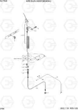 2100 AIR GUN ASSY(#0434-) HL770-9, Hyundai