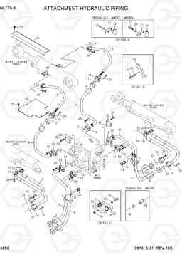 3050 ATTACHMENT HYDRAULIC PIPING HL770-9, Hyundai