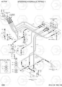 3060 STEERING HYDRAULIC PIPING 1 HL770-9, Hyundai