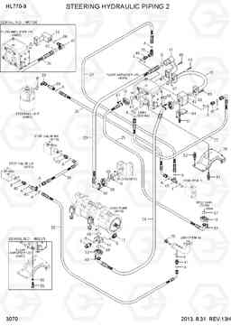 3070 STEERING HYDRAULIC PIPING 2 HL770-9, Hyundai