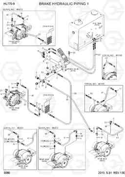 3080 BRAKE HYDRAULIC PIPING 1 HL770-9, Hyundai