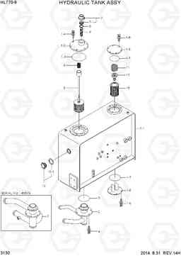 3130 HYDRAULIC TANK ASSY HL770-9, Hyundai