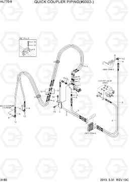 3180 QUICK COUPLER PIPING(#0302-) HL770-9, Hyundai