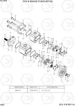 4020 FAN & BRAKE PUMP(-#0136) HL770-9, Hyundai