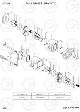 4021 FAN & BRAKE PUMP(#0137-) HL770-9, Hyundai