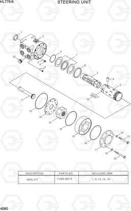 4060 STEERING UNIT HL770-9, Hyundai