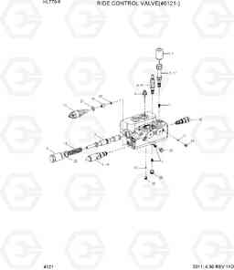 4121 RIDE CONTROL VALVE(#0121-) HL770-9, Hyundai