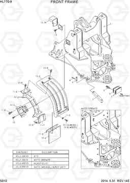 5010 FRONT FRAME HL770-9, Hyundai