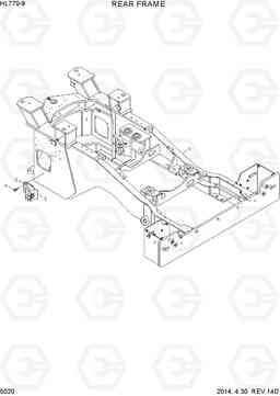 5020 REAR FRAME HL770-9, Hyundai