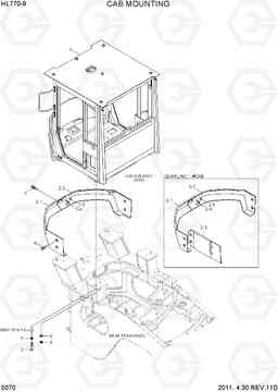 5070 CAB MOUNTING HL770-9, Hyundai