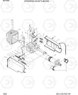 5200 STEERING SHAFT(-#0109) HL770-9, Hyundai