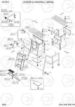 5220 LADDER & HANDRAIL(-#0546) HL770-9, Hyundai